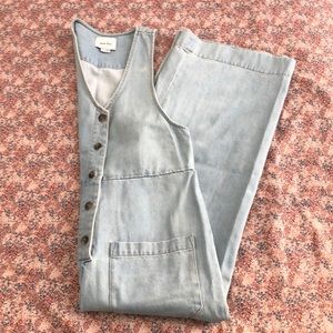 Steven Alan blue Jean 70s jumpsuit